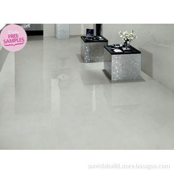 Sunnda Luxury Pure Light Gray Polished Porcelain Discontinued Tile